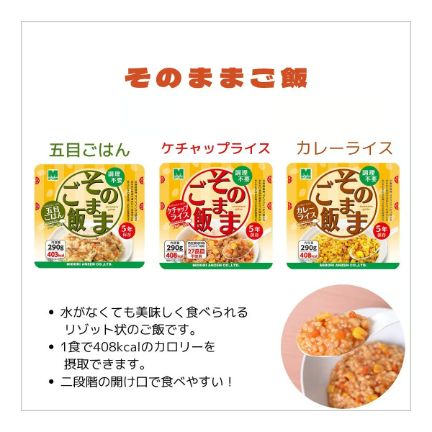そのまま食べれる保存食３日分プラス