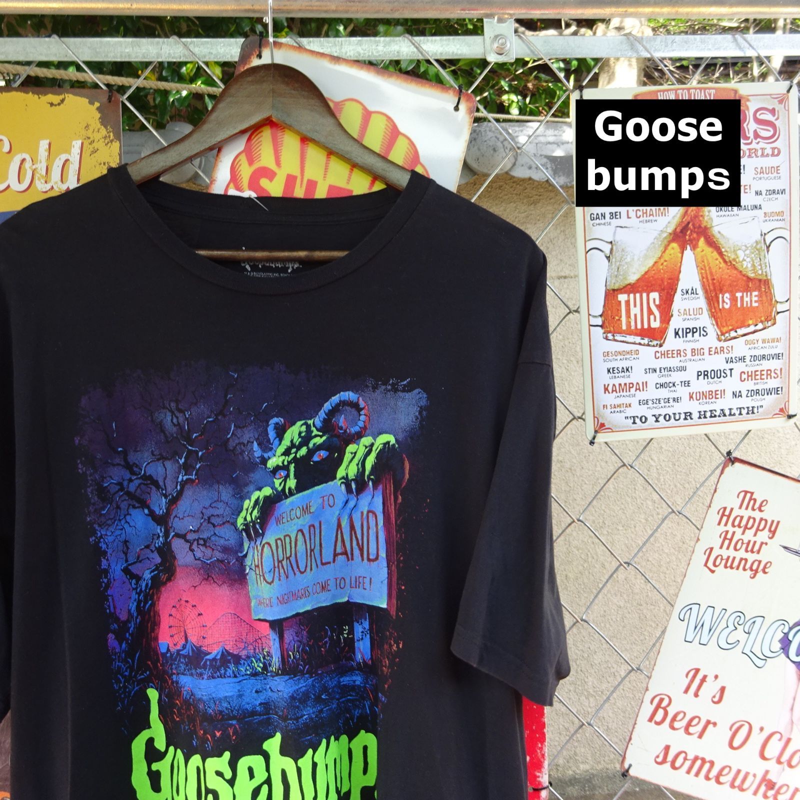 グースバンプス Tシャツ 2XL ブラック ホラーテッド ムービーTシャツ 黒 10039