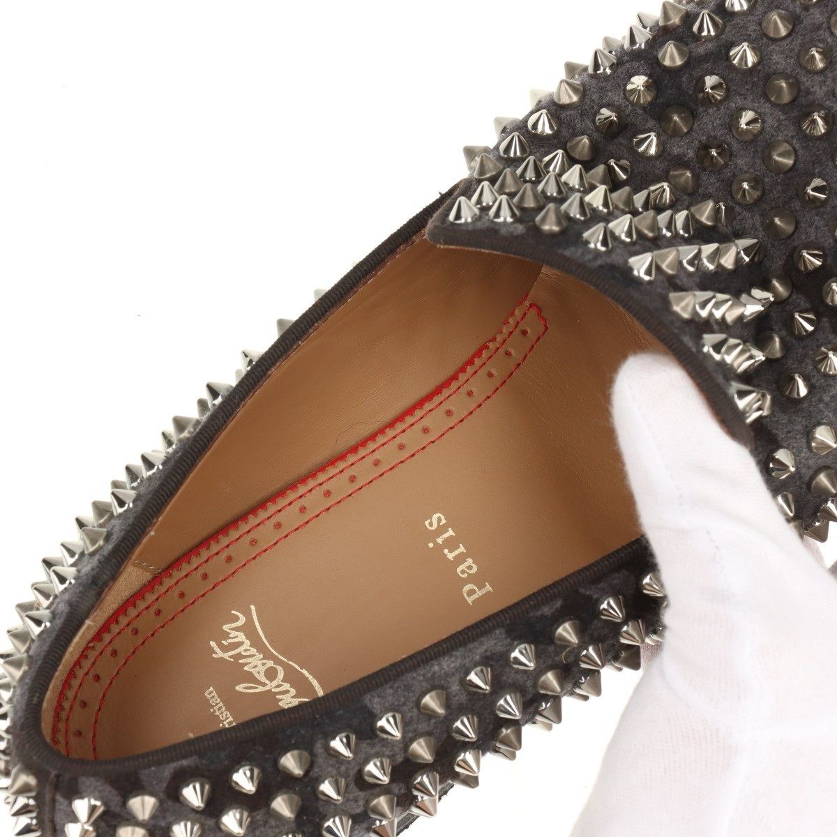 Christian Louboutin クリスチャンルブタン DANDELION SPIKES FLAT 