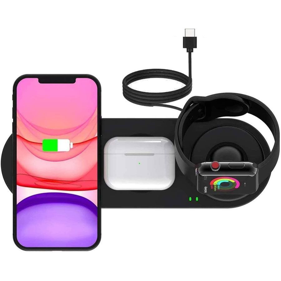 送料無料】新品未使用 GOSETH 3in1充電器 Compatible with Apple Watch