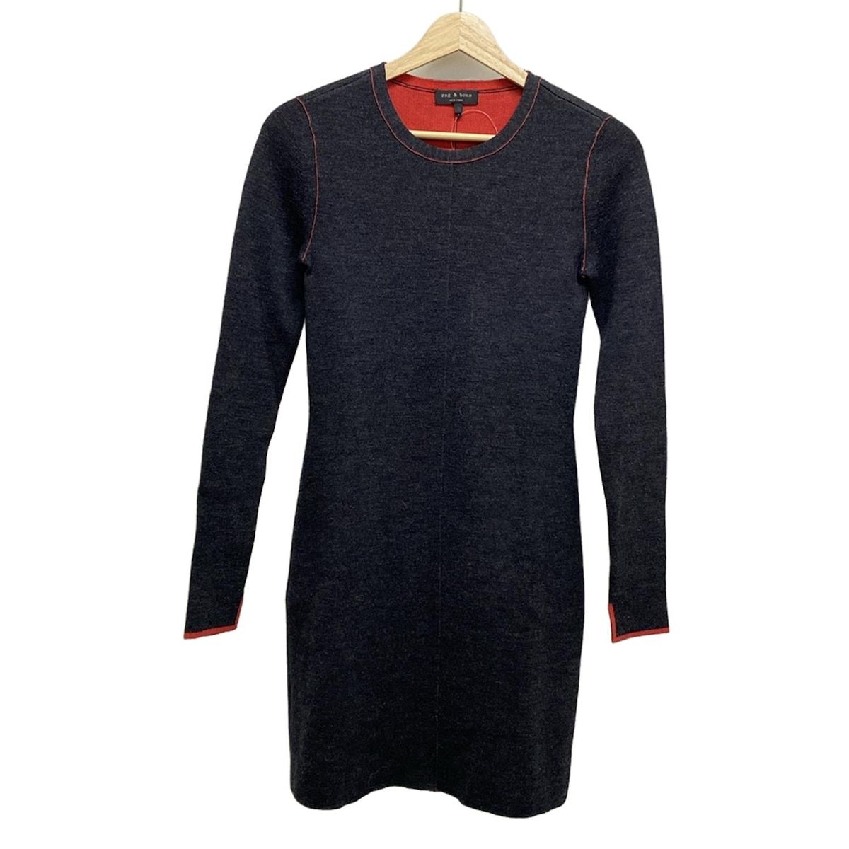 Rag&Bone ラグ アンド ボーン ブラック ニット ワンピース ラグアンド  