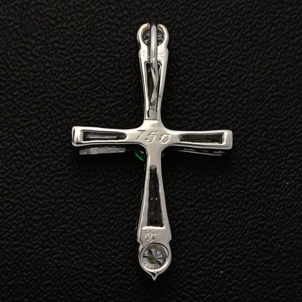 1.1ct クロスモチーフ･エメラルド･ダイヤモンド