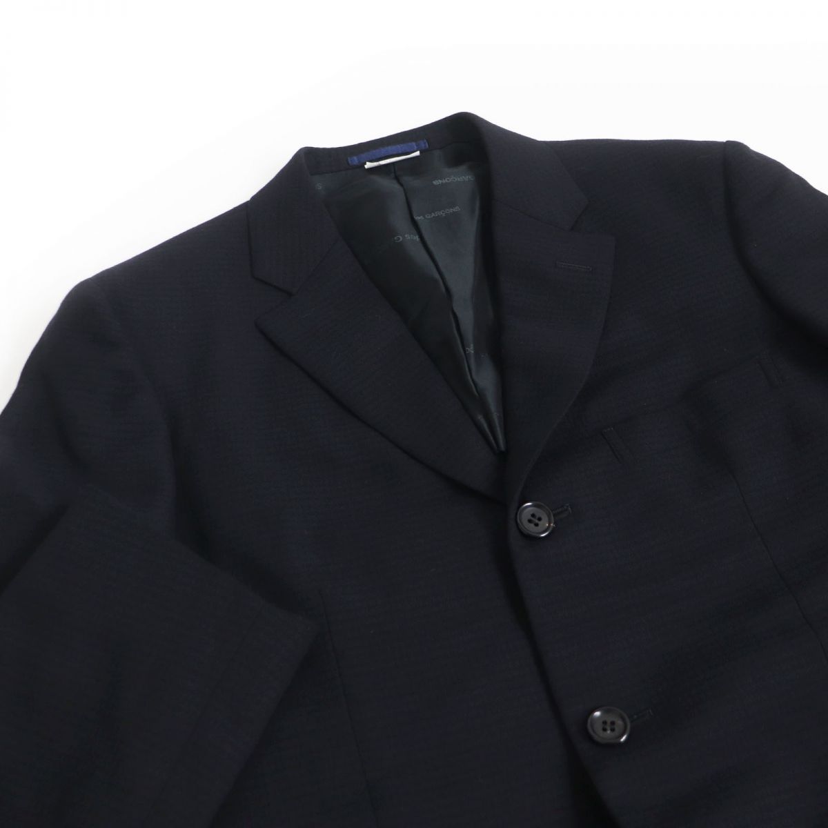 極美品□COMME des GARCONS HOMME DEUX コムデギャルソン 織柄 ウール 