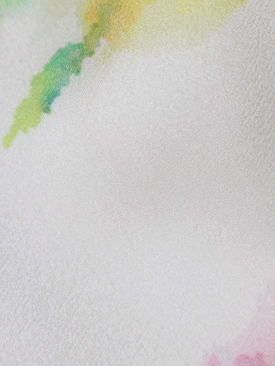 エムズグレイシー 727105 スカート 38 ホワイト・ピンク・パープル  