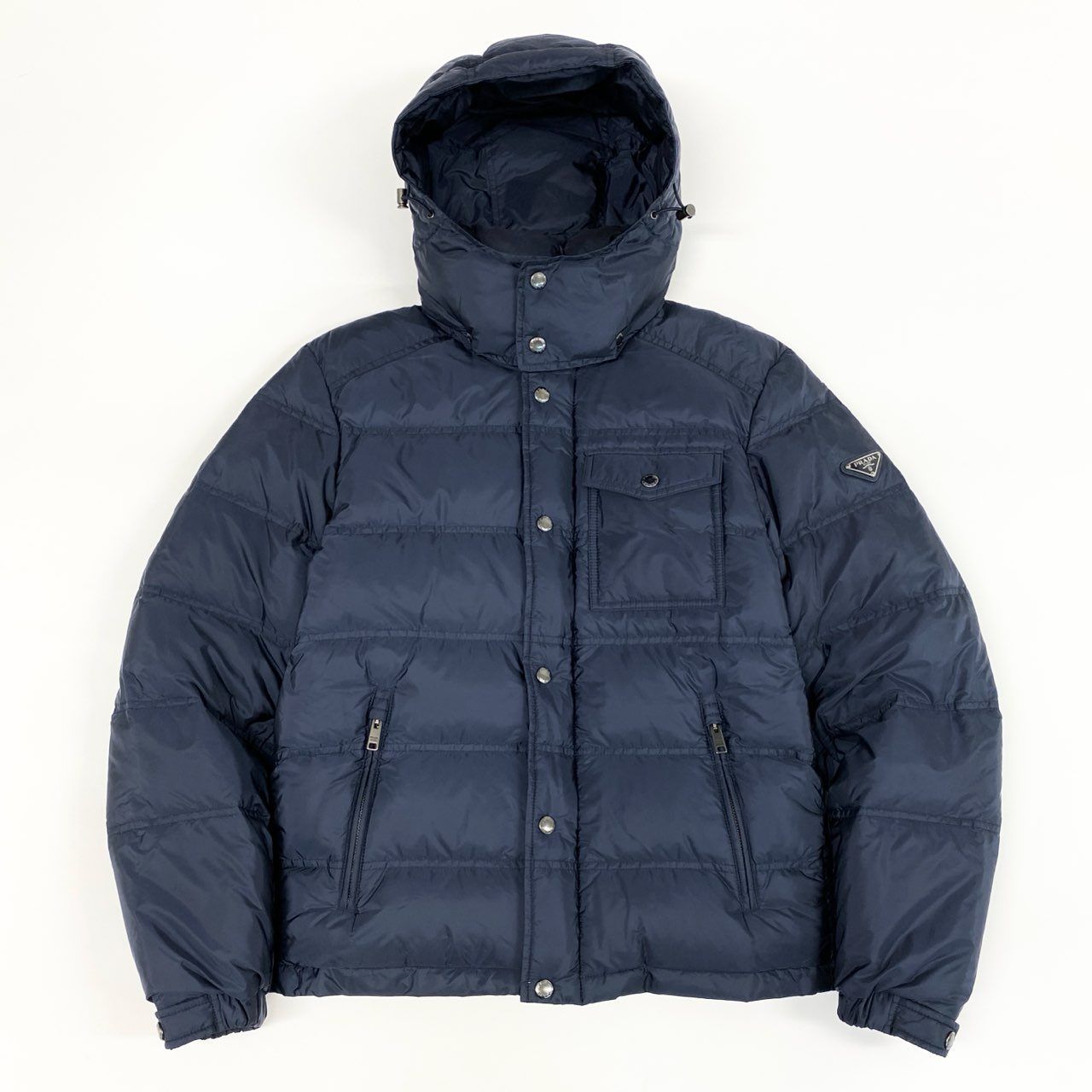 82f24 PRADA プラダ フロントポケットフード中綿ジャケット アウター 