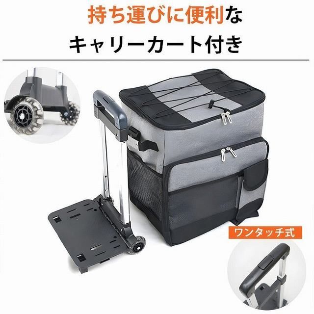【最新入荷】 クーラーバッグ キャリー 折りたたみ クーラーボックス 35L 30L～