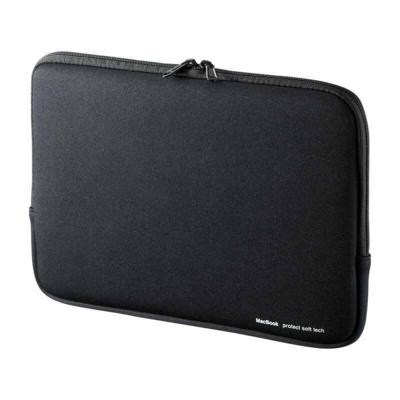 （まとめ買い）サンワサプライ MacBookプロテクトスーツ ブラック IN-MACPR1301BK 【×3セット】