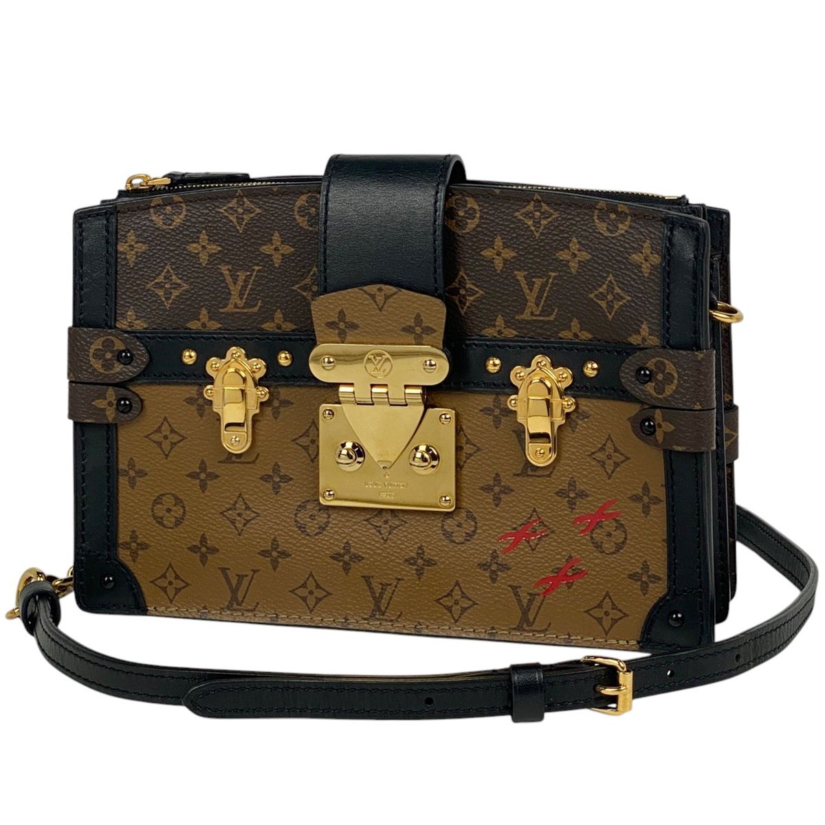 ルイ ヴィトン Louis Vuitton トランク クラッチ 2WAY ショルダーバッグ クラッチバッグ モノグラム ブラウン M43596 レディース