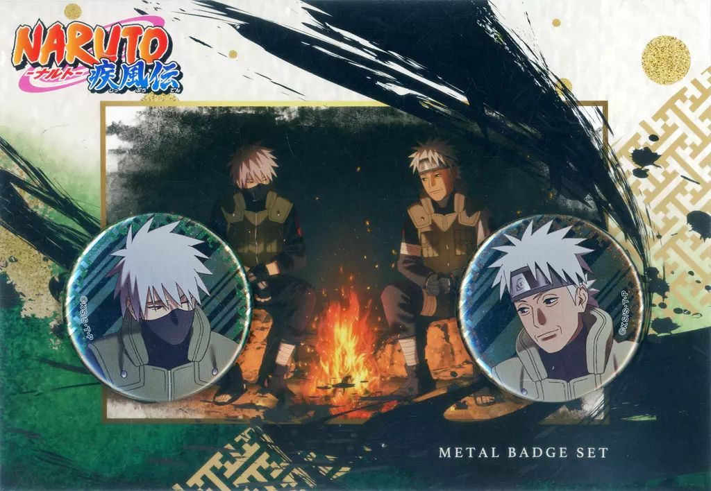 はたけカカシ ピンズ ピンバッジ NARUTO 中古】バッジ・ピンズ はたけカカシ&はたけサクモ KAKASHI2024