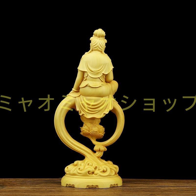 仏像 置物 オブジェ 仏像 彫刻 工芸品 自在観音菩薩 厄除 木彫