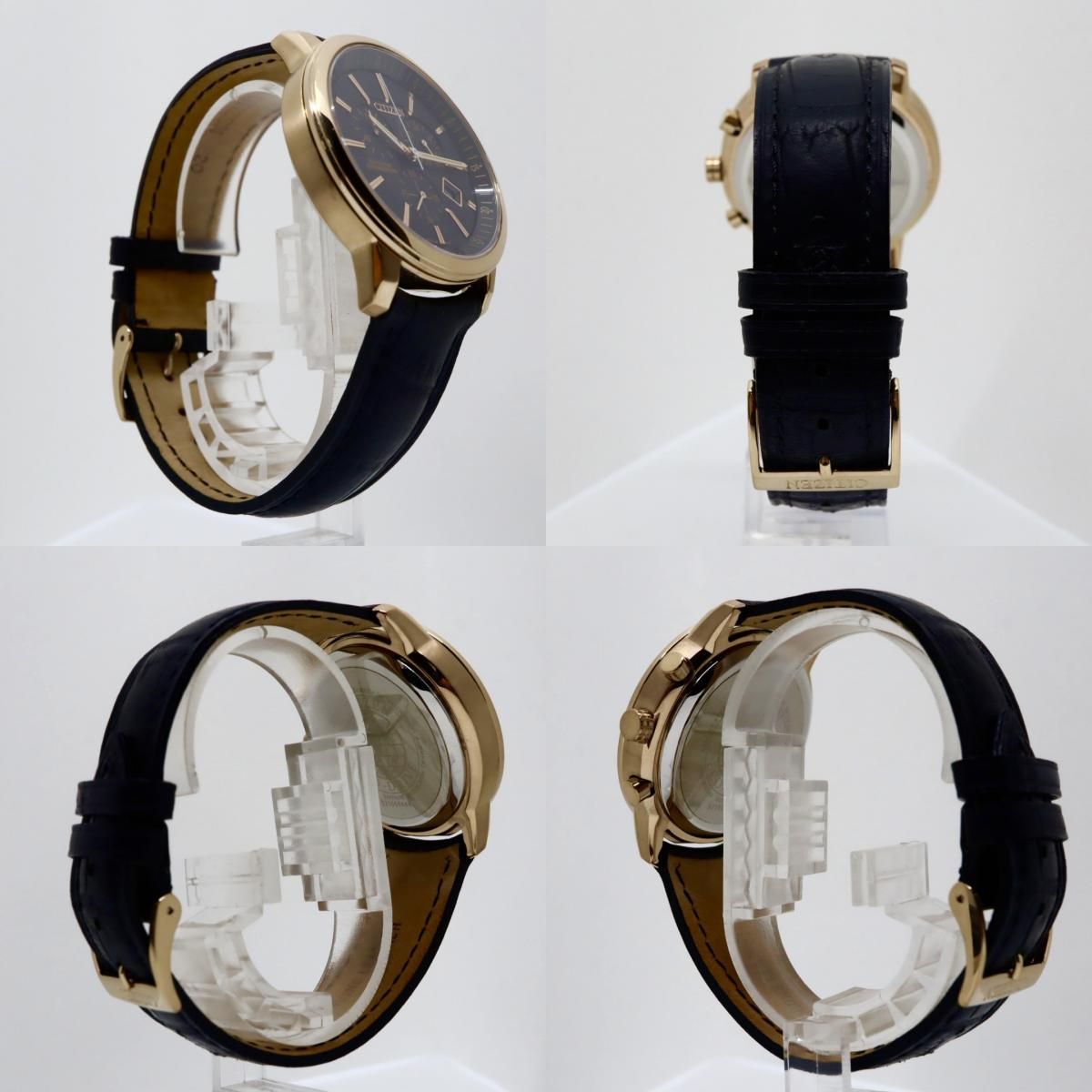 ほぼ新品/稼働品】CITIZEN シチズン 腕時計 エコドライブ クロノグラフ 