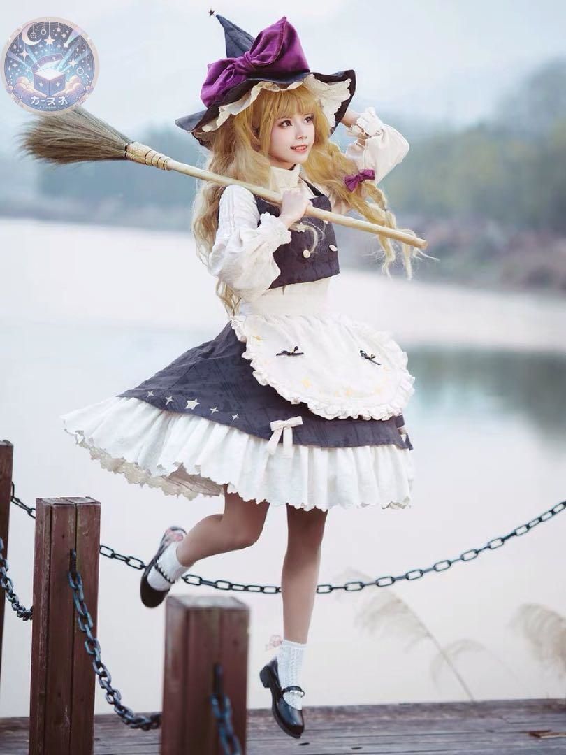 森森仙 東方プロジェクト 東方project 霧雨魔理沙 コスプレ衣装 コスチューム ハロウィン仮装 イベント衣装 コスプレセット 高品質コスプレ 再現度高め