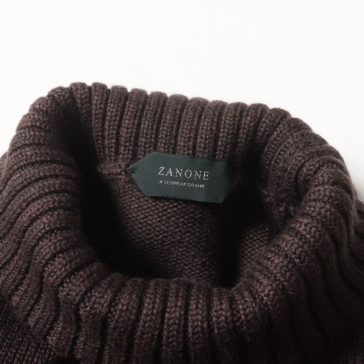 美品】ZANONE ザノーネ ニット ブラウン サイズ:50 | タートルネック 