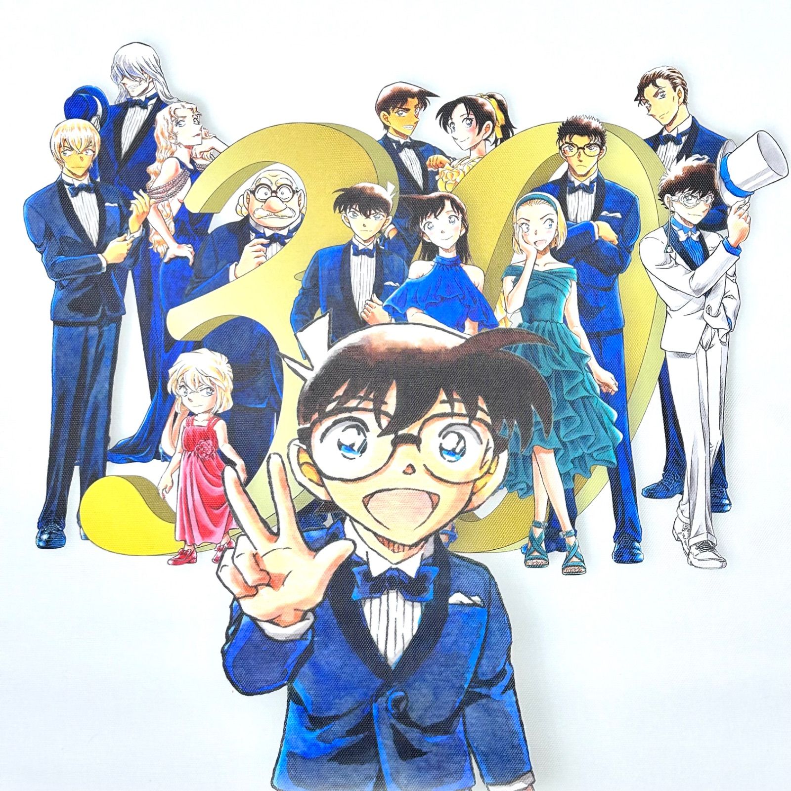 名探偵コナン　コナン展　タペストリー　韓国限定 公式】タペストリー 探偵コナン 30周年 コナン展 韓国 - メルカリ