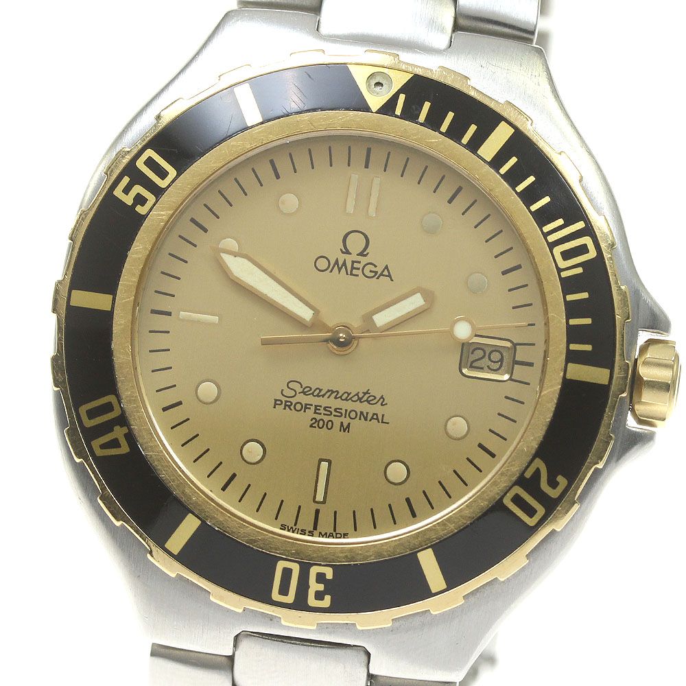 OMEGA Seamaster 200 ベルト訳アリ オメガ OMEGA シーマスター200 デイト クォーツ メンズベルト訳