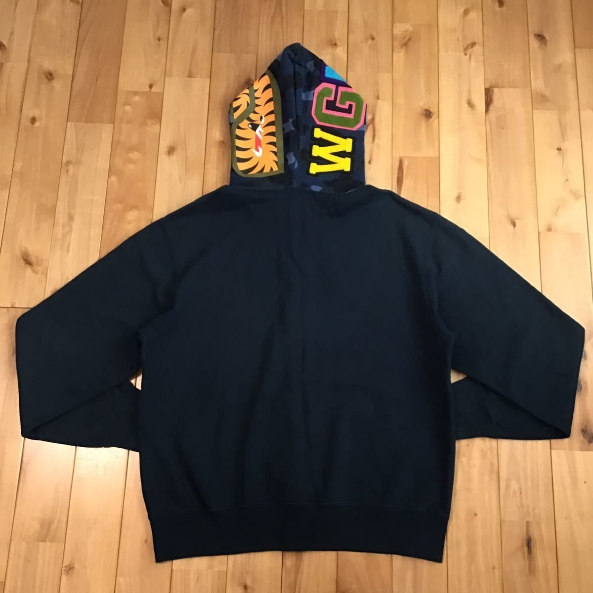 2007年 Blue camo × Navy シャークパーカー Mサイズ shark full zip  