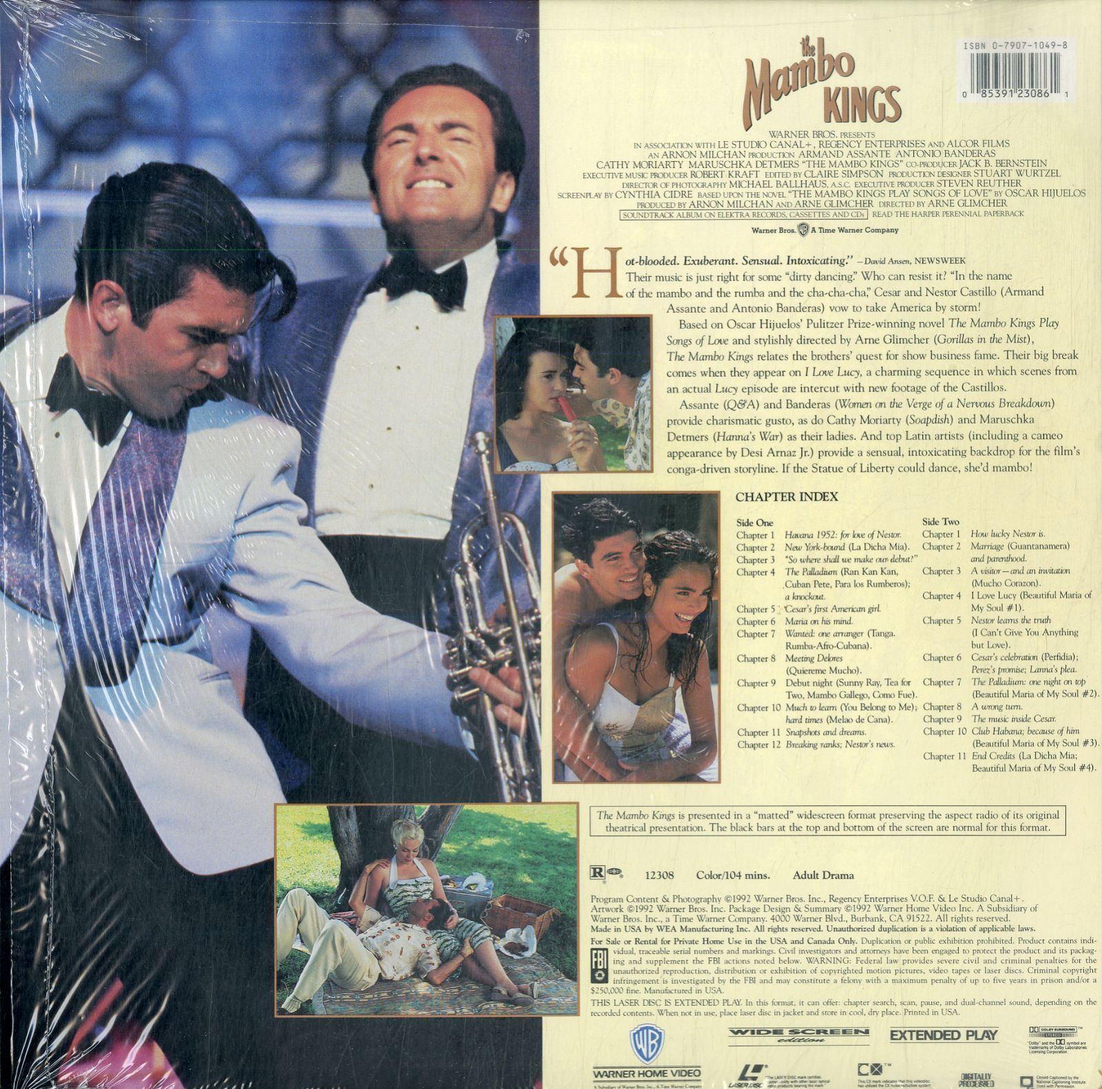 M575 マンボ・キングス/わが心のマリア('92米) DVD LD1枚 / アントニオ・バンデラス / The Mambo Kings【マンボ