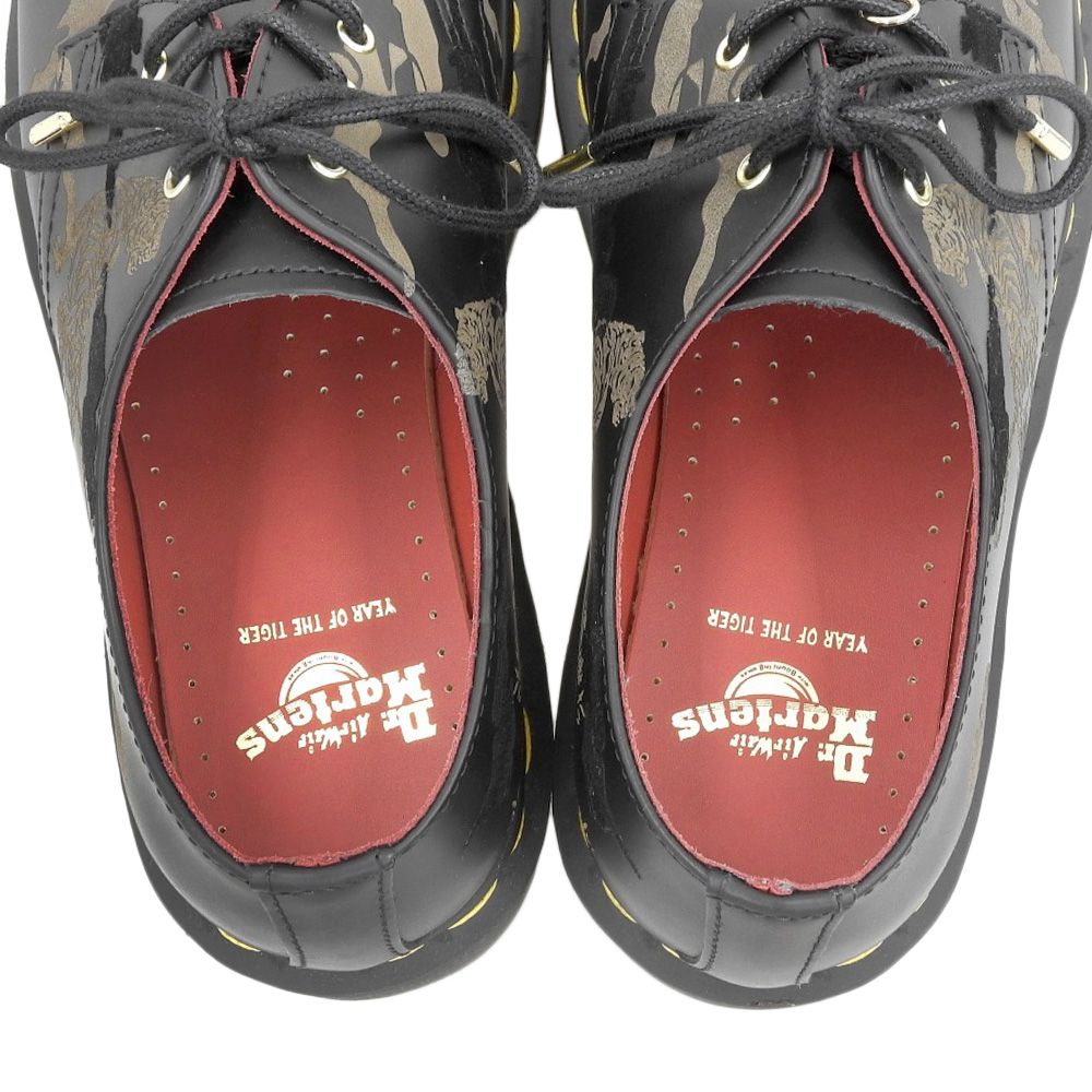 Dr.Martens ドクターマーチン 新品同様 DR. MARTENS ドクターマーチン YEAR OF THE TIGER 虎柄 3ホールシューズ  レディース ブラック UK5 GV01X UK5 - メルカリ