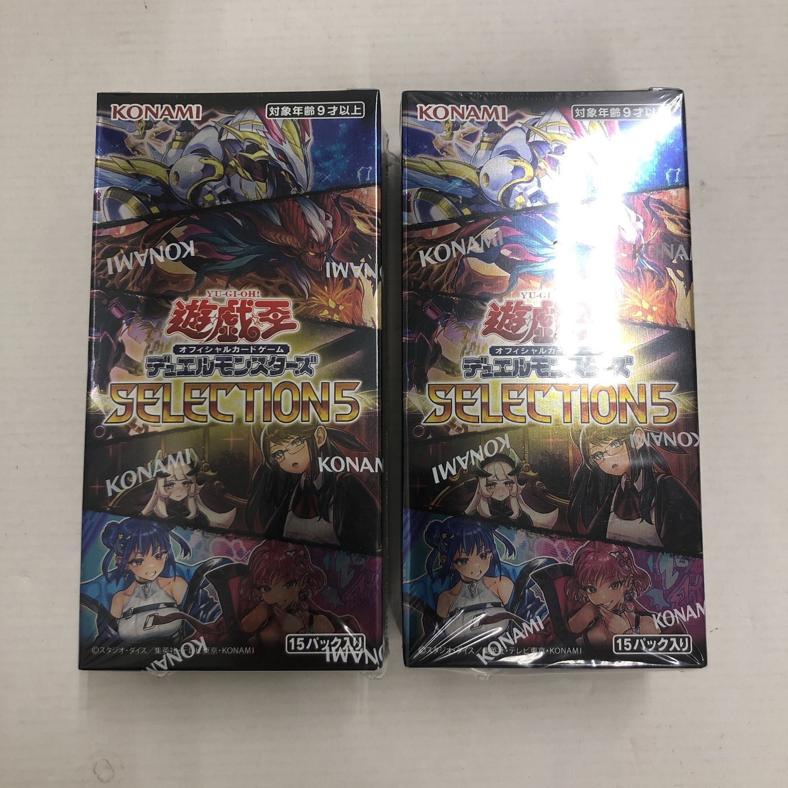 遊戯王 セレクション5 シュリンク付き未開封6箱セット