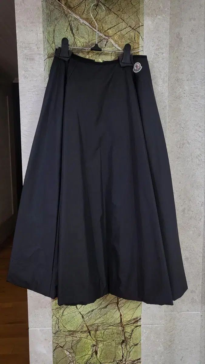 MONCLER GONNA グレーブルー キルティングスカート 38 M モンクレール