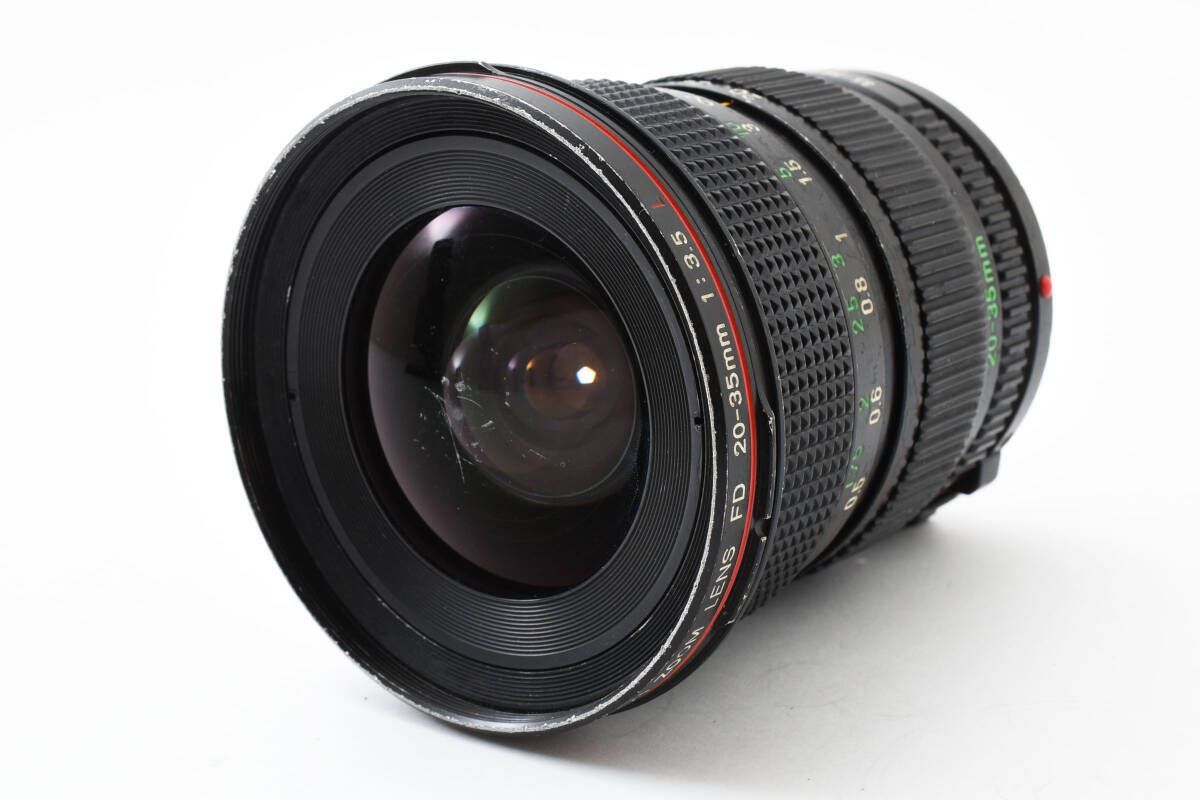 美品 Canon NFD 20-35mm f/3.5 L ズーム 動作良好・光学並品☆キャノン Canon New FD NFD 20-35mm f3.5L MF