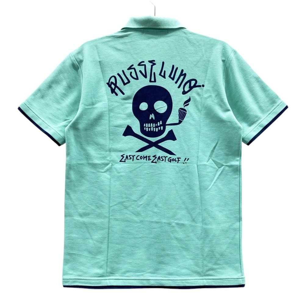 未使用　ラッセルノ　ゴルフシャツ サイズ：L RUSSELUNO ラッセルノ 半袖ポロシャツ グリーン系