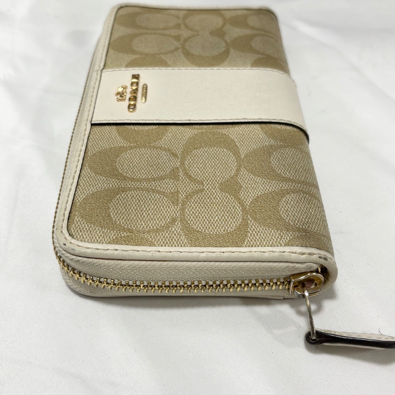 送料無料】COACH/コーチ/長財布/ウォレット/サイフ/シグネチャー/PVC 