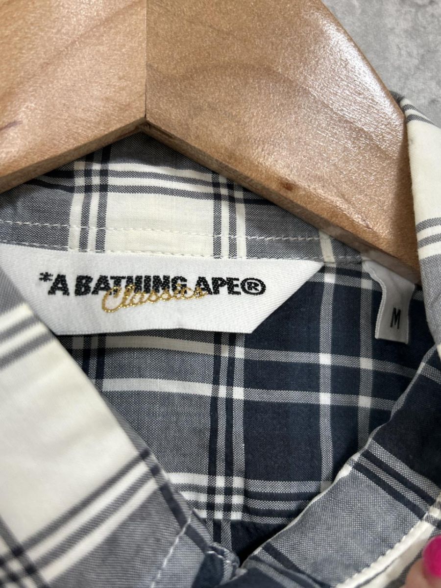 アベイジングエイプ　シャツ　ジャケット　チェック　日本製 アベイジングエイプ シャツ ジャケット チェック 日本製 A