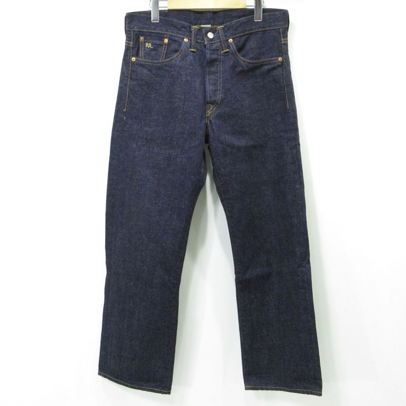 三重本店 RRL RALPH LAUREN ダブルアールエルラルフローレン デニムパンツ VINTAGE 5 POCKET EAST-WEST SELVEDGE DENIM ボタンフライデニムパンツ ネイビー サイズ 30 107