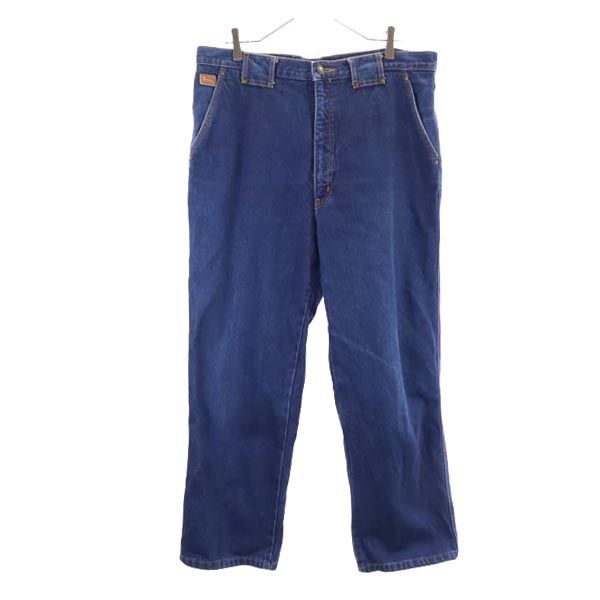 ランセル 日本製 ストレート デニムパンツ w37 LANCEL ビッグサイズ メンズ 【中古】  【231209】