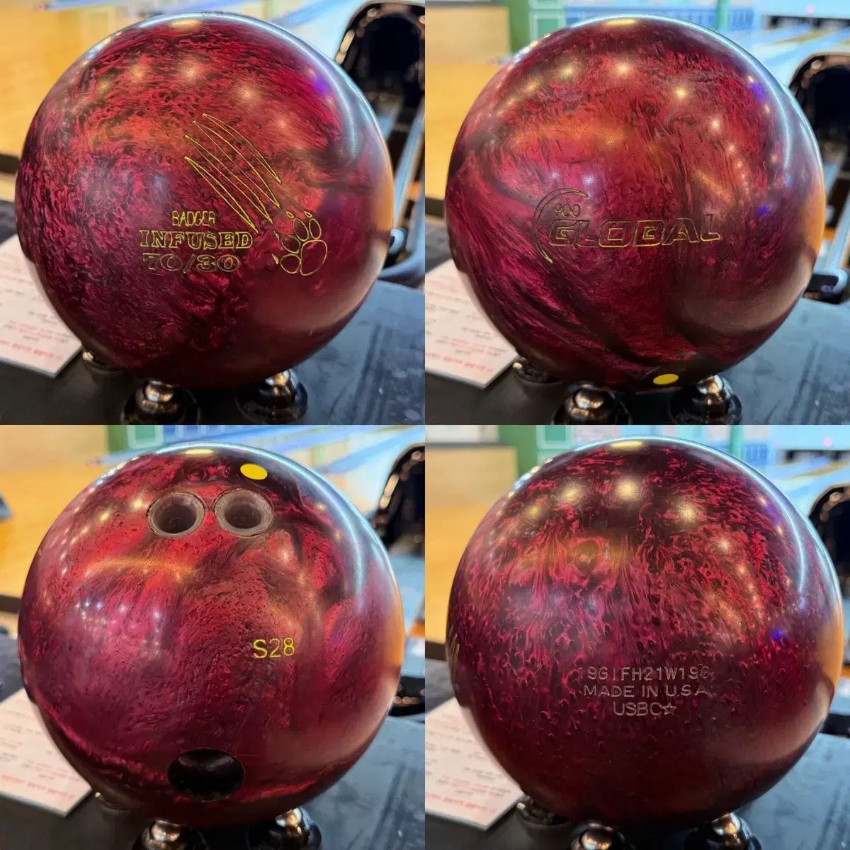 ボーリングボール グローバル900 HONEY BADGER ハニーバジャー INFUZED 15 p