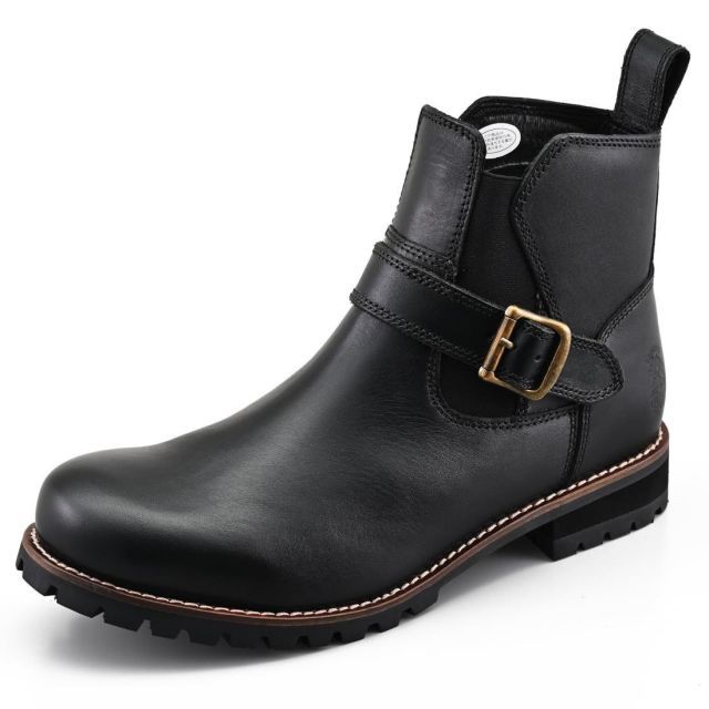 デイトナ Daytona バイク用 サイドゴアブーツ 26.0cm メンズ 本革 牛革 シフトパッド クッションパッド内蔵 HBS-008 ブラック 29193