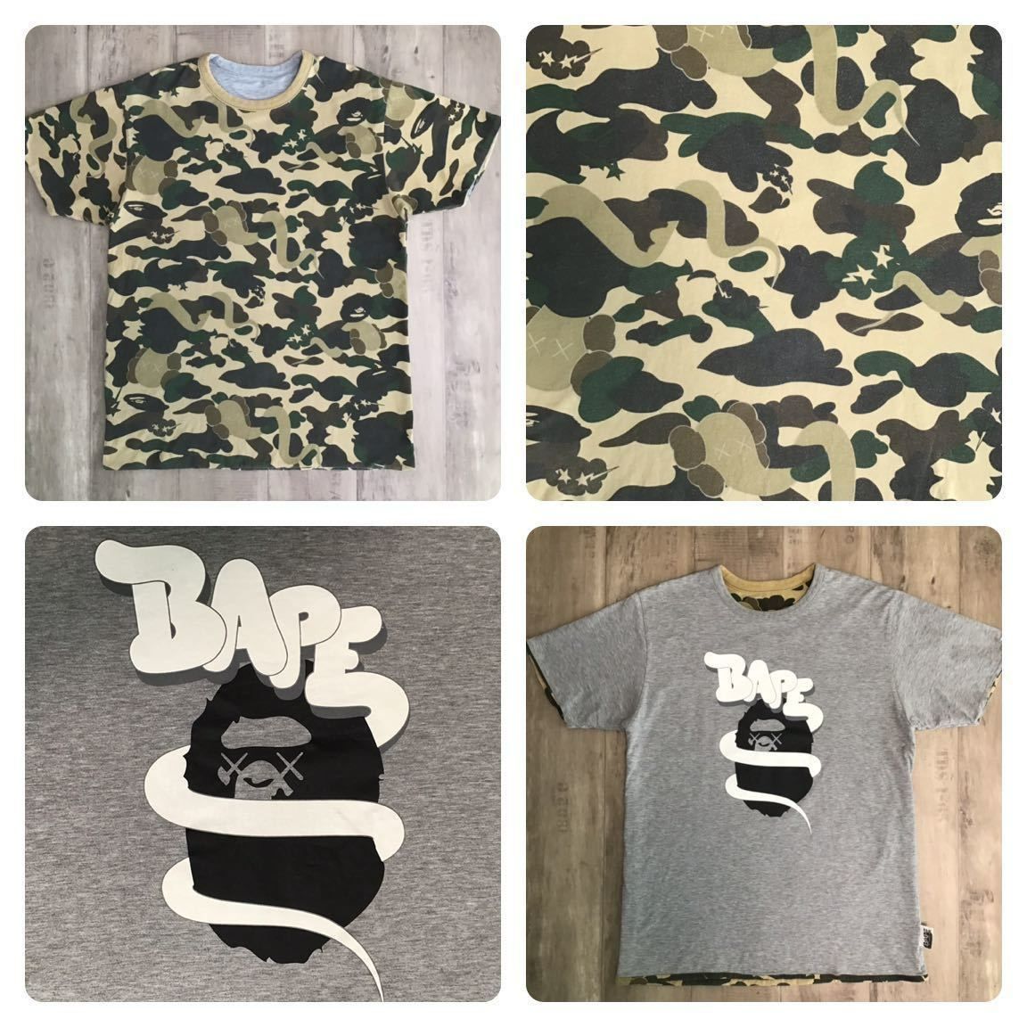 エイプ　BAPE × KAWS   Tシャツ
