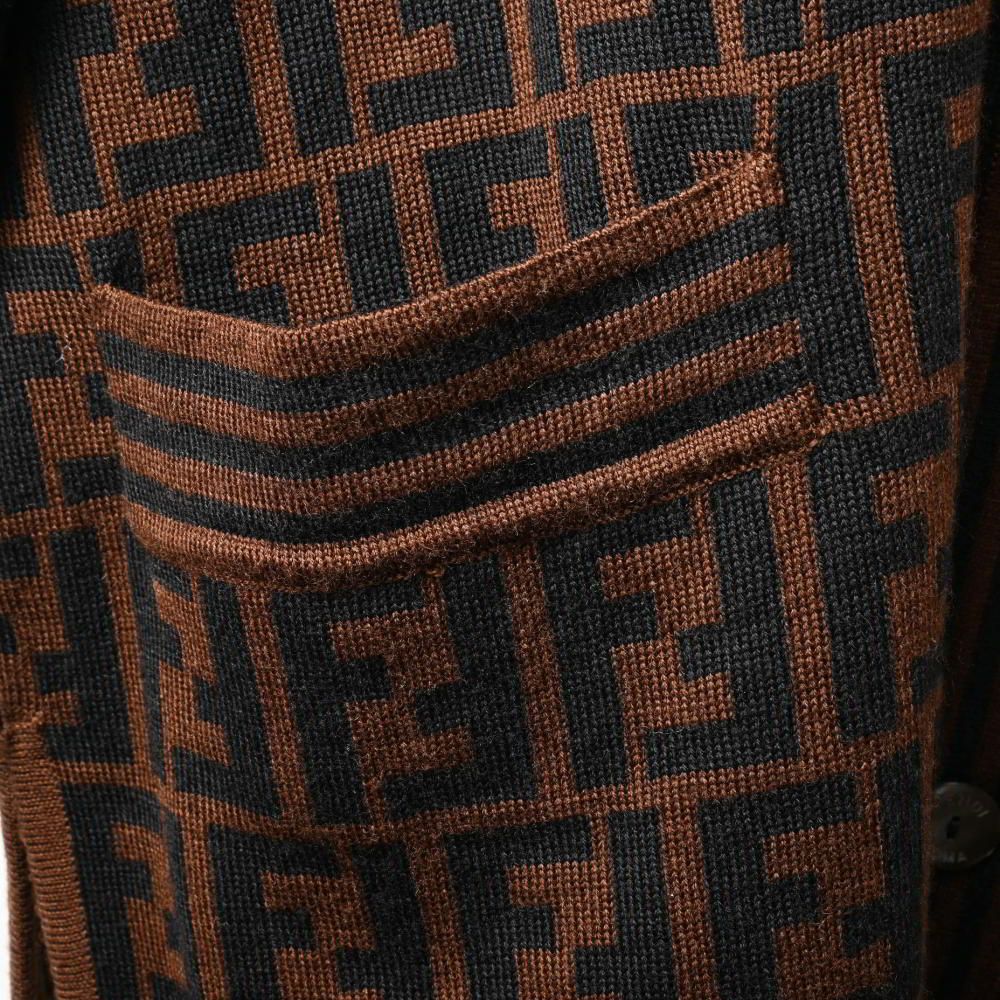 FENDI フェンディ ニット カーディガン ヴィンテージ Ｍ～Ｌ 関税負担なし☆FENDI フェンディ カーディガン (FENDI