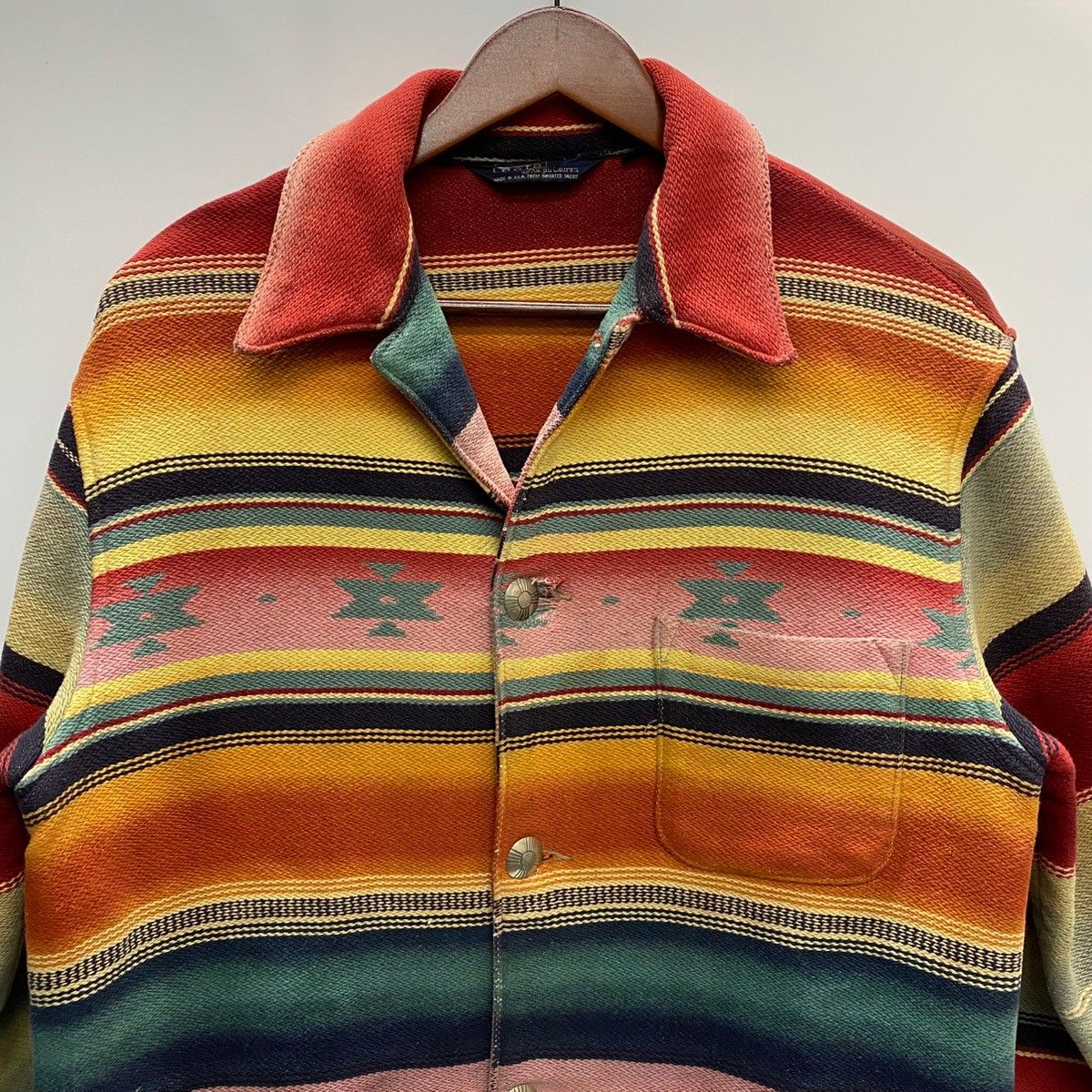 ラルフローレン RALPH LAUREN 80's 90's ネイティブ柄 ラグ