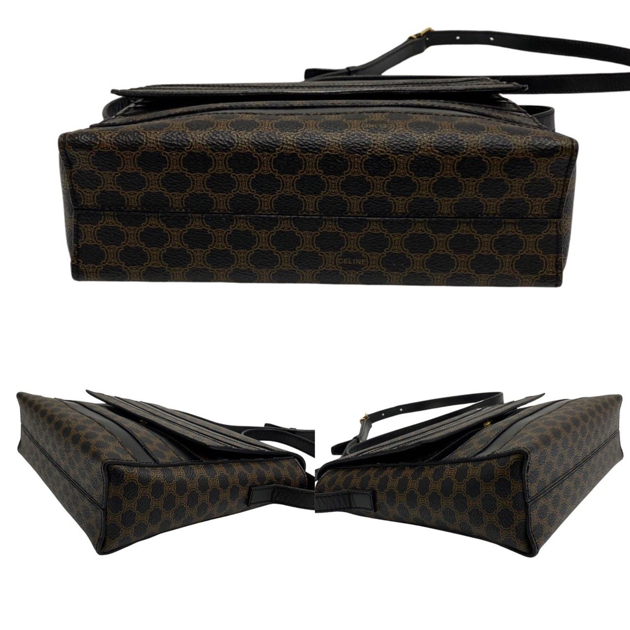 極 美品 CELINE セリーヌ ヴィンテージ マカダム ブラゾン