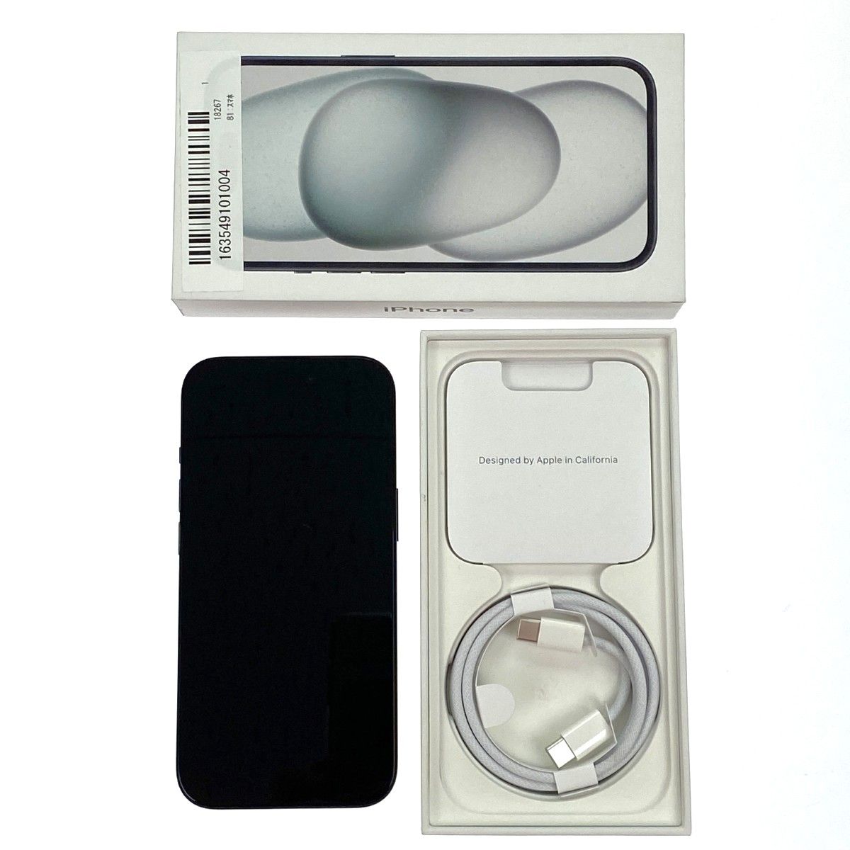 Apple アップル iPhone15 128GB MTMH3J A ブラック docomo 〇