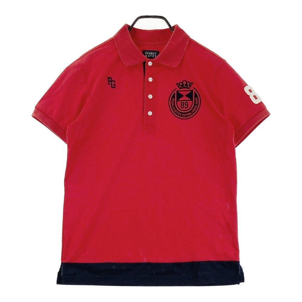 PEARLY GATES ポロシャツ サイズ5 サイズ：5 PEARLY GATES パーリーゲイツ 半袖ポロシャツ レッド系