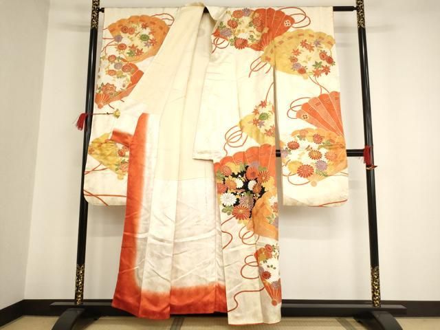 平和屋着物●上質な小紋　抽象文様　暈し染め　正絹　逸品　DAAT1153tw 平和屋着物○上質な小紋 抽象文様 暈し染め 正絹 逸品 DAAT1153tw