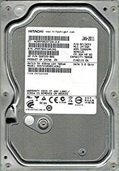 【中古】【非常に良い】日立 HDS721050CLA662 500GB P/N: 0F13653 MLC: JPT3GH