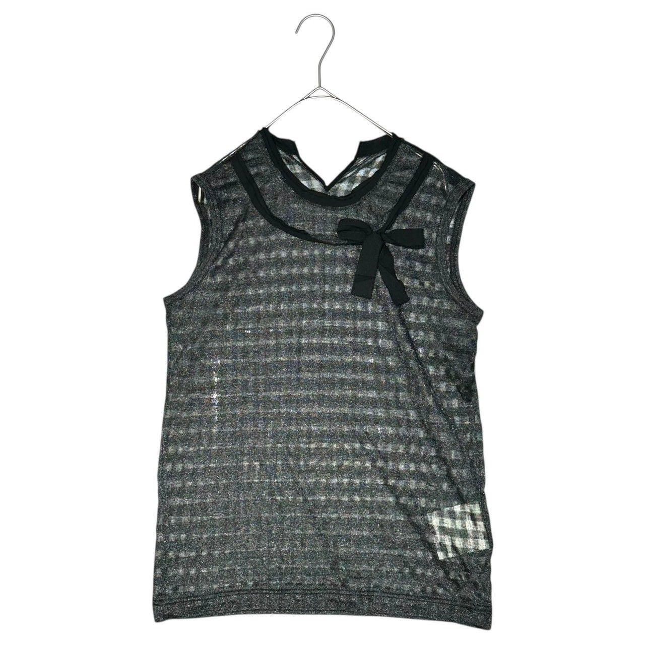 トリココムデギャルソン　キャミソール　スパンコール　レース　ノースリーブトップス tricot COMME des GARCONS(トリココムデギャルソン) 07SS