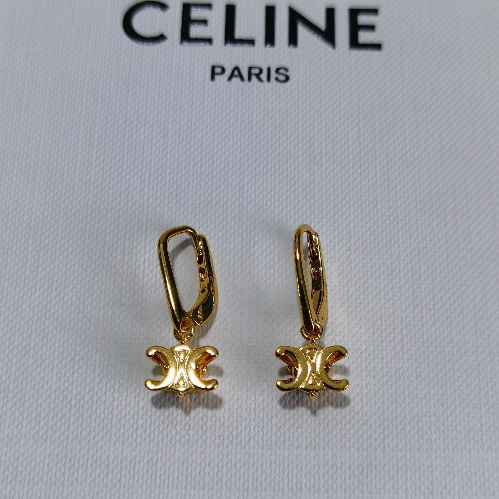 超人気美品☆CELINE☆トリオンフソリテールピアス