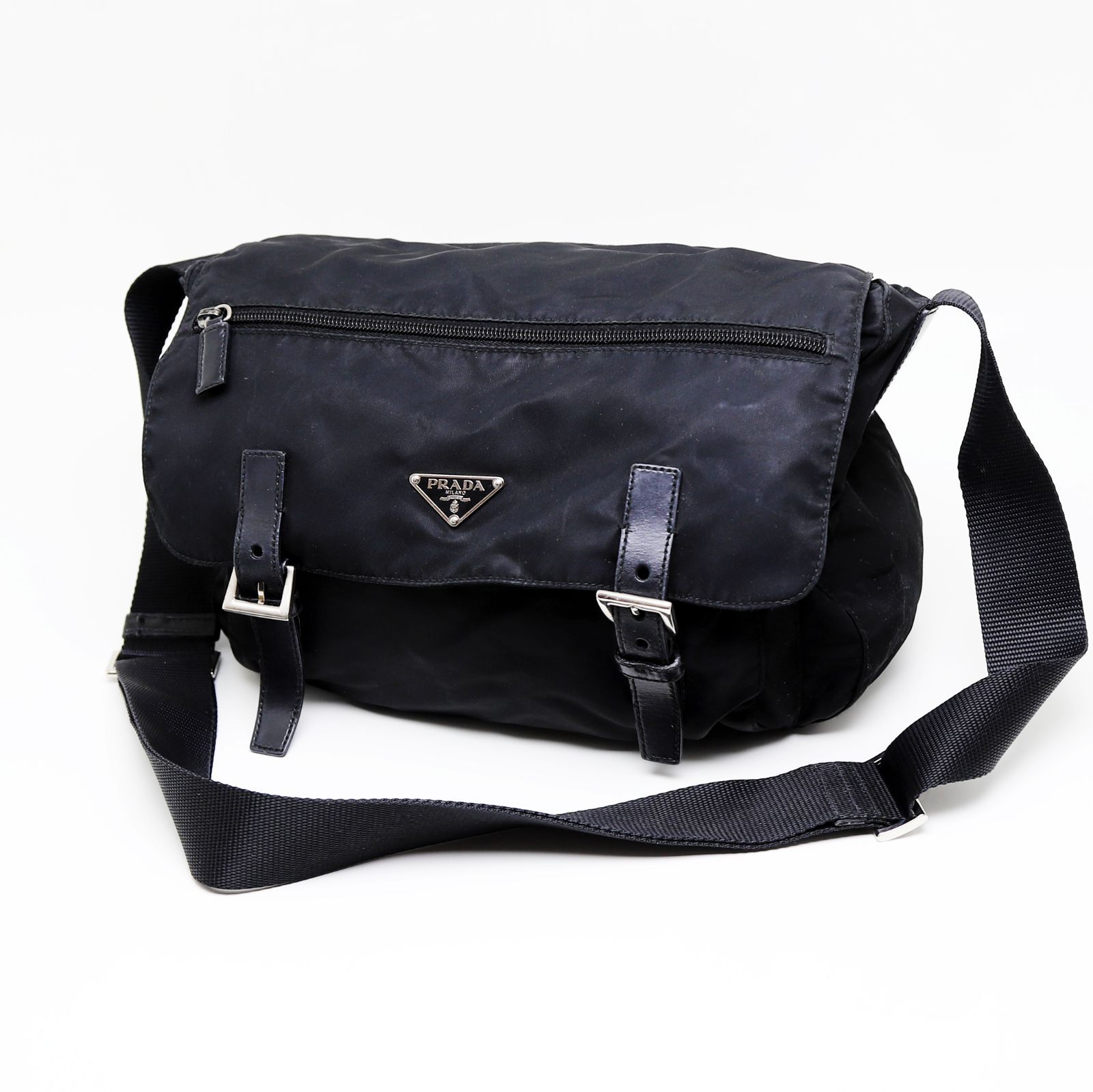 【極美品】PRADA ナイロン ショルダーバッグ 斜め掛けメッセンジャー レザー fujino-y-shop_pr-8212-2020391