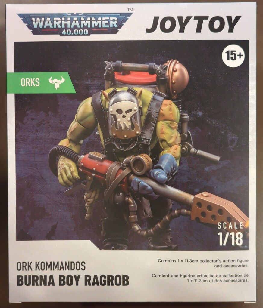 JOYTOY WARHAMMER40000 ORKS Burna Boy Ragｒob
