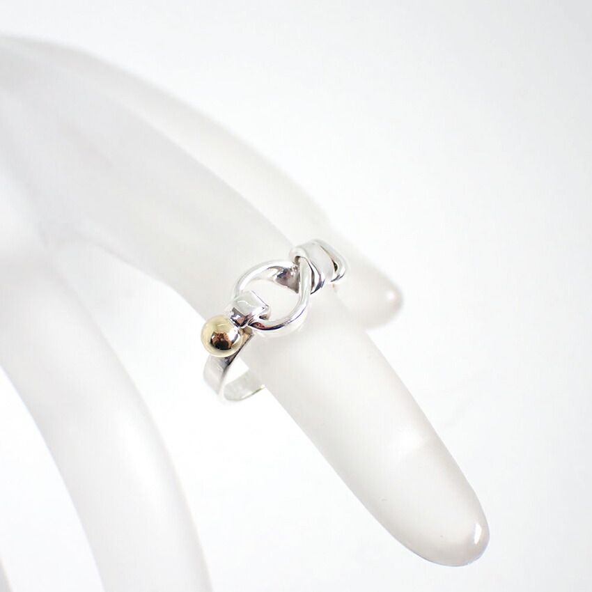 ティファニー 925/750 フック＆アイ リング /7号/g456-38 - メルカリ 