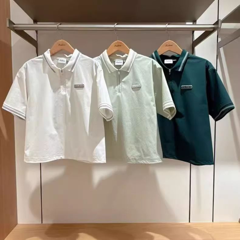 女性用ゴルフルック MALBON GOLF(マルボンゴルフ) 半袖 襟付きT