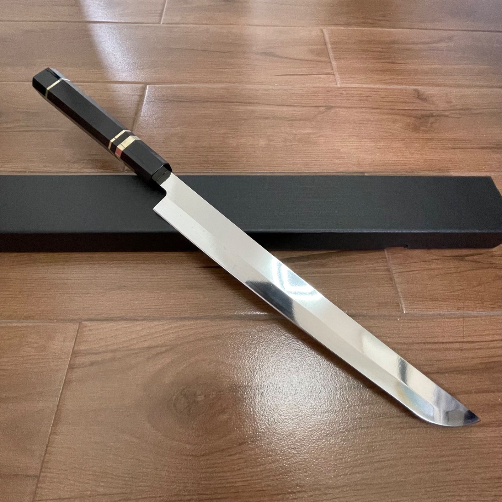 先丸 9寸 V金10号 刺身包丁 和包丁牛刀 HRC61 檀木八角柄 270mm