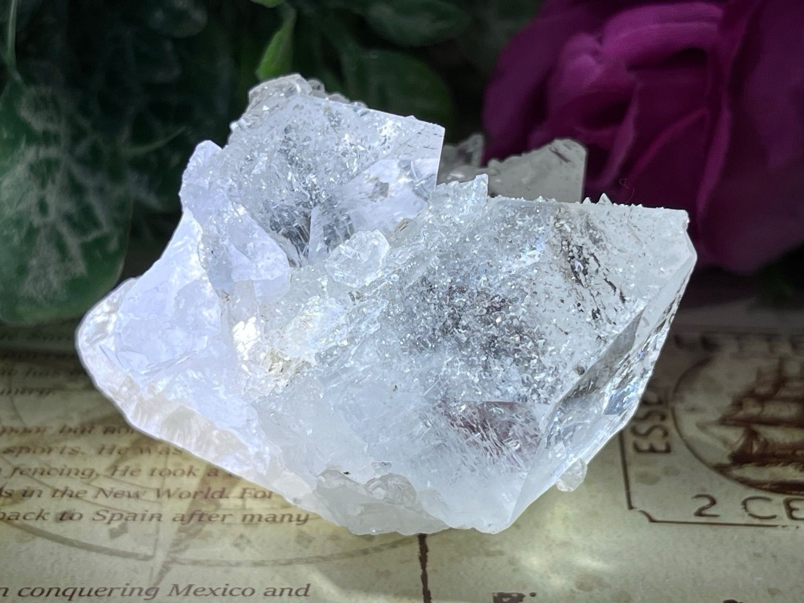 天使の水晶✨　レインボー　アポフィライト　ラフストーン　原石　クラスター 天使の水晶✨ レインボー アポフィライト ラフストーン 原石