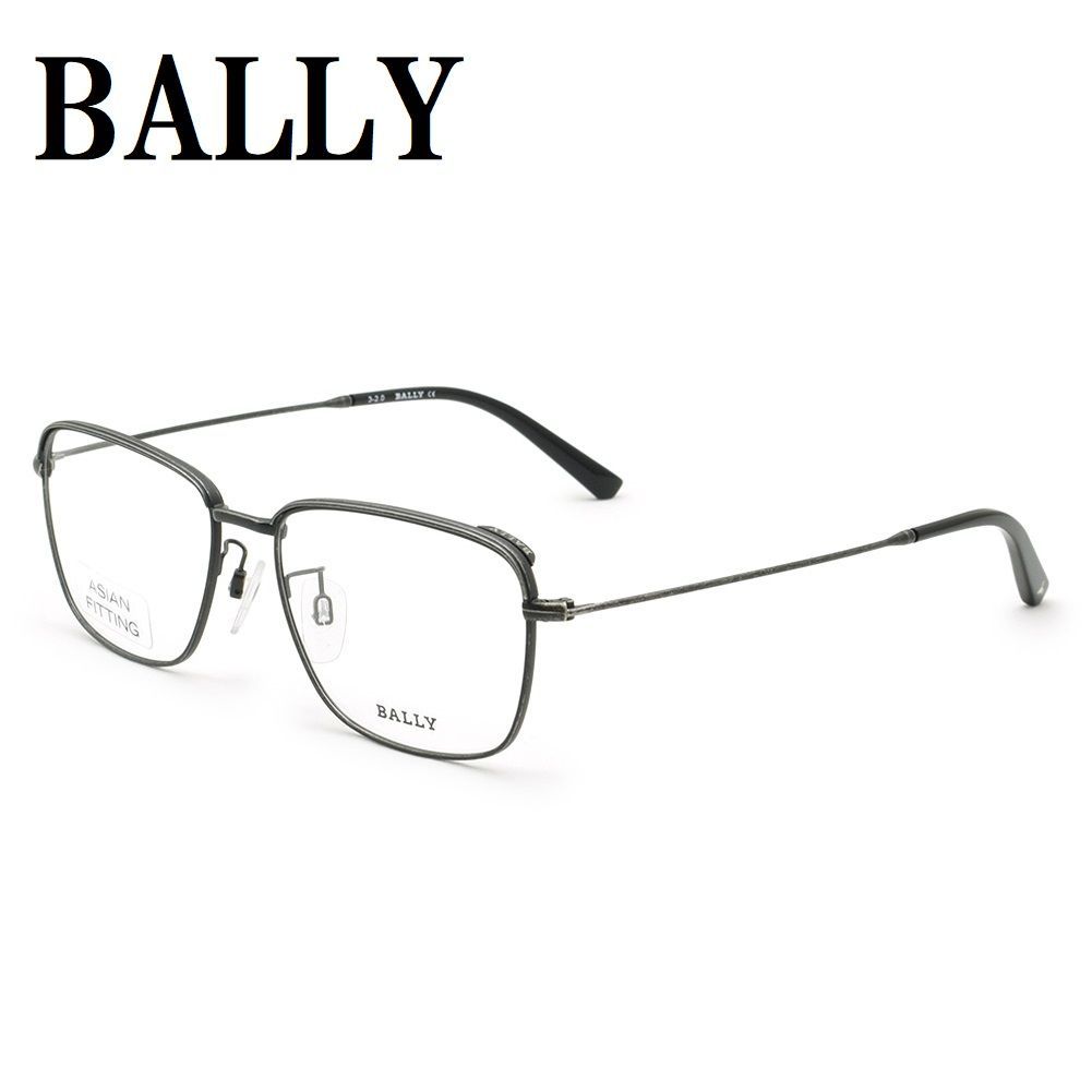 バリー BALLY BY5047H 009 54 メガネ 眼鏡 フレーム アイウェア ノーズパッド 鼻あて メンズ レディース マットブラック