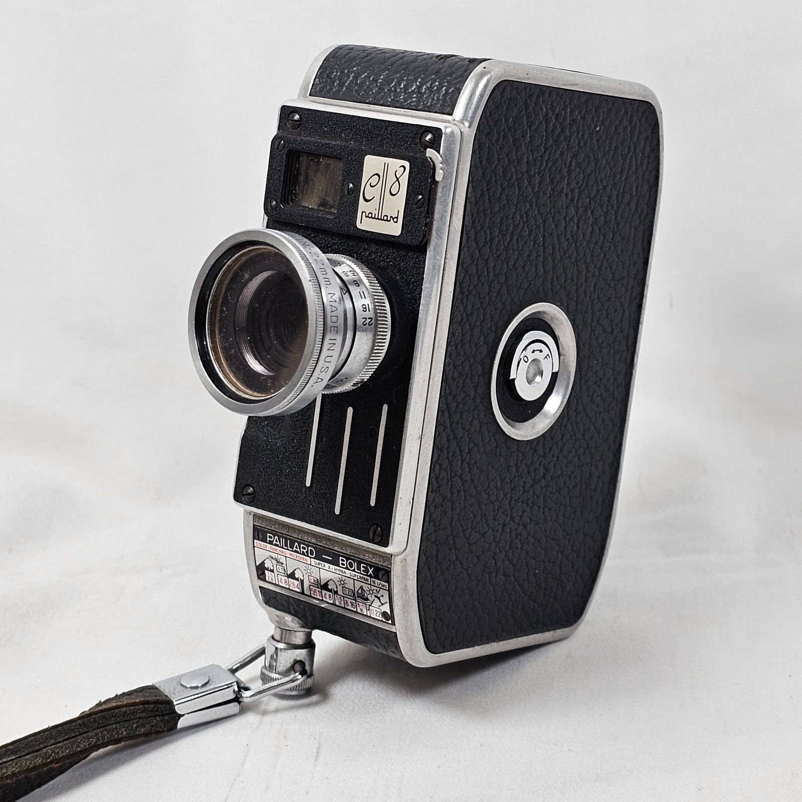 【ヴィンテージ】PAILLARD-BOLEX 8mm フィルムカメラ オブジェ オブジェに】PAILLARD-BOLEX 8mm フィルムカメラ 映画